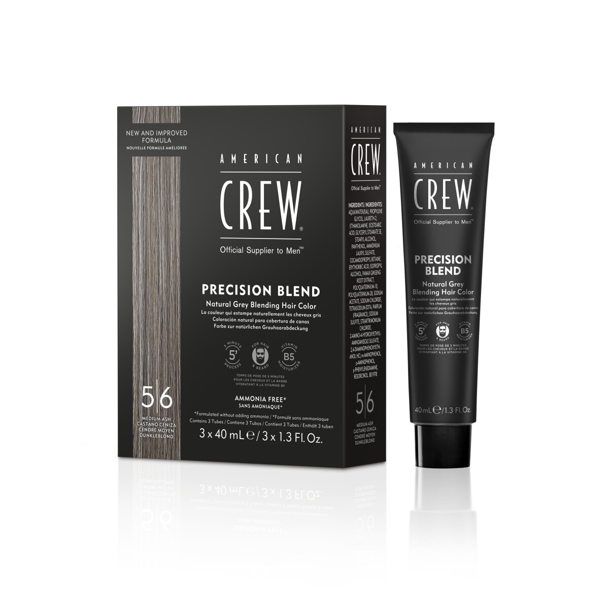 American Crew Precision Blend 5-6 Medium Ash 3×40 ml