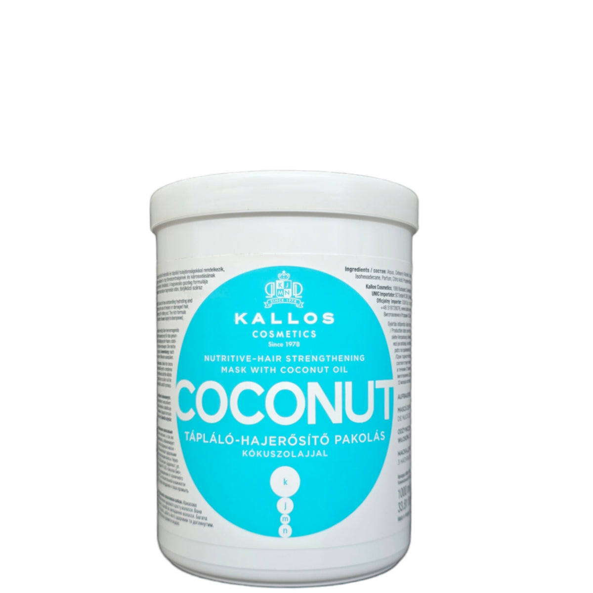 Kallos Cosmetics/ Nährende-&Feuchtigkeits Maske „Coconut“ 1000ml