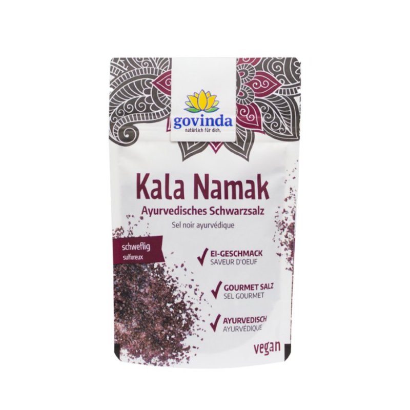 Govinda Kala Namak Gourmetsalz Ayurvedisches Schwarzsalz 150 g