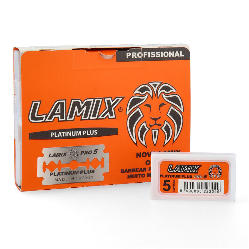 Lamix Platinum Plus Pro Double Edge Rasierklingen 10×5 = 50 Stück