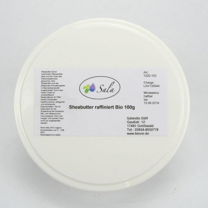 Sala Sheabutter raffiniert BIO 250 g Dose